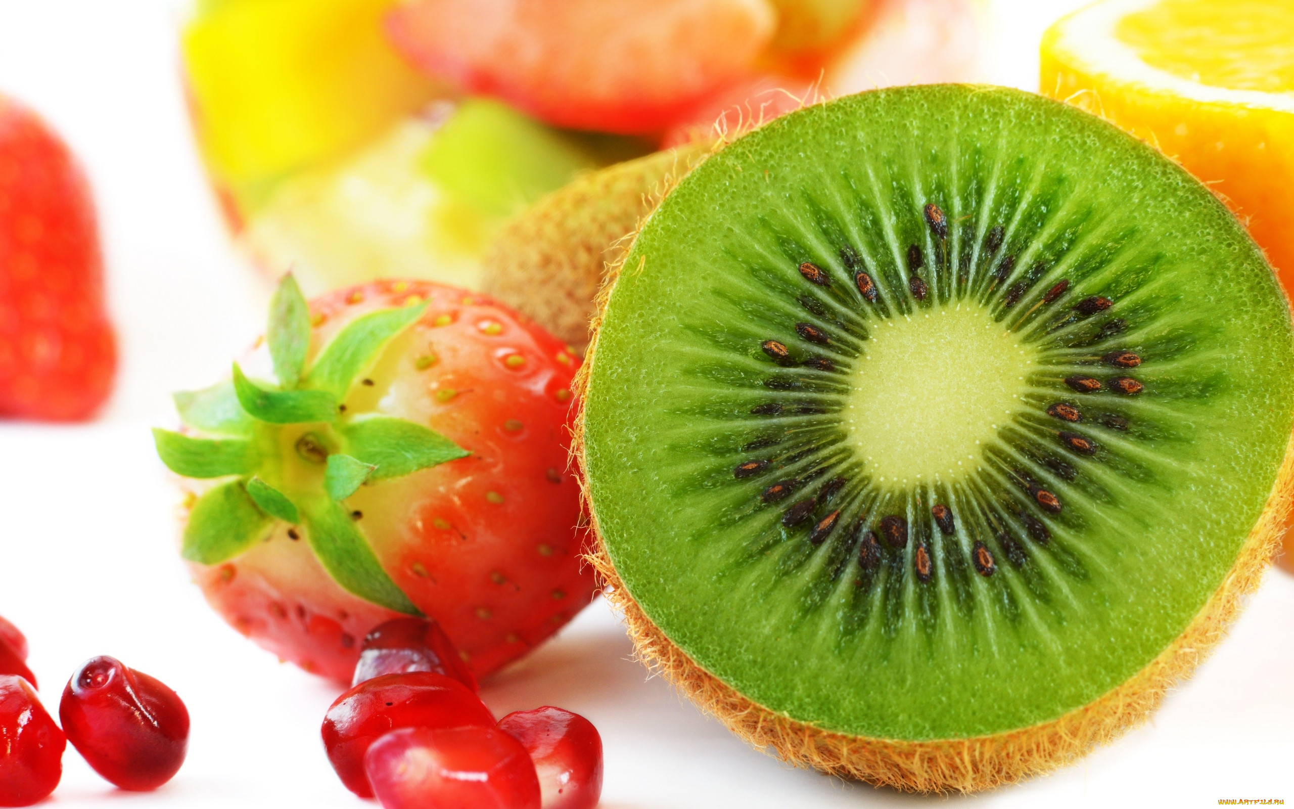 , , , strawberry, fruits, pomegranate, kiwi, , , lemon, , 